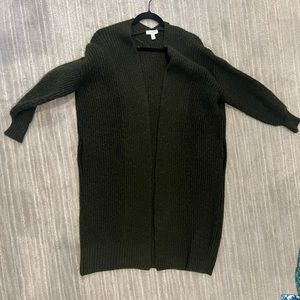 Topshop ribbed open front cardigan